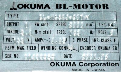 Okuma BL-MC50J-20T label image