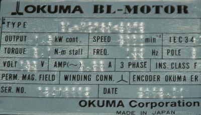 Okuma BL-MC75J-20TB label image
