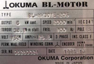 Okuma BL-MH301E-20S label image
