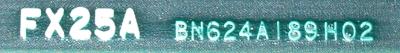 Mitsubishi BN624A189H02 label image