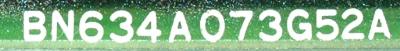 Mitsubishi BN634A073G52A label image