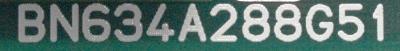 Mitsubishi BN634A288G51 label image