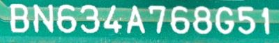 Mitsubishi BN634A768G51 label image