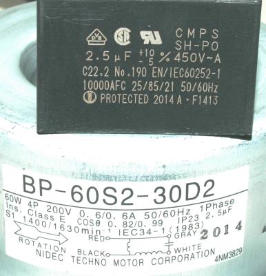 Kanto Seiki BP-60S2-30D2 label image