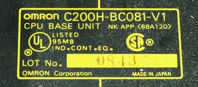 Omron C200H-BC081-V1 label image