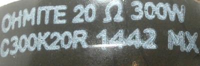 OHMITE C300K20R label image