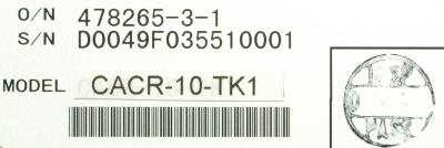 Yaskawa CACR-10-TK1 label image
