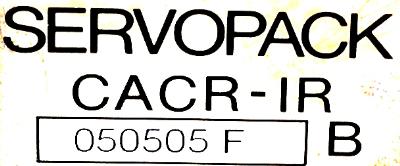 Yaskawa CACR-IR050505FB label image