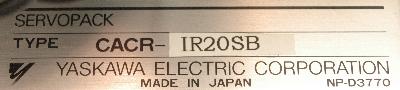 Yaskawa CACR-IR20SB label image