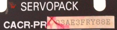 Yaskawa CACR-PR03AE3FR-Y68E label image