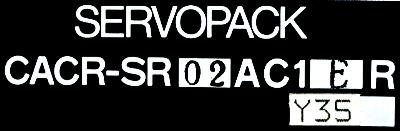 Yaskawa CACR-SR02AC1ER-Y35 label image