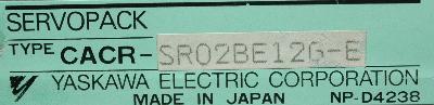 Yaskawa CACR-SR02BE12G-E label image