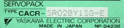Yaskawa CACR-SR02BY1SG-E label image