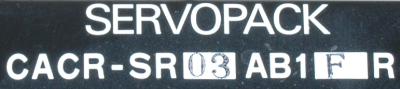 Yaskawa CACR-SR03AB1FR label image