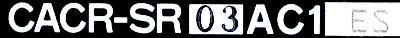 Yaskawa CACR-SR03AC1ES label image
