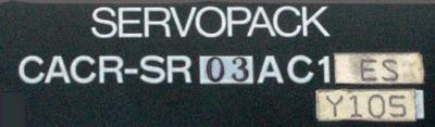 Yaskawa CACR-SR03AC1ES-Y105 label image