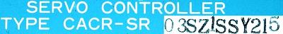 Yaskawa CACR-SR03SZ1SS-Y215 label image