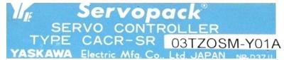 Yaskawa CACR-SR03TZ0SM-Y01A label image