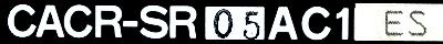 Yaskawa CACR-SR05AC1ES label image