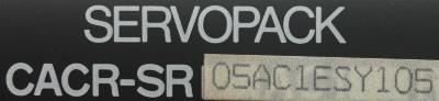 Yaskawa CACR-SR05AC1ES-Y105 label image