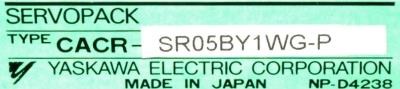 Yaskawa CACR-SR05BY1WG-P label image