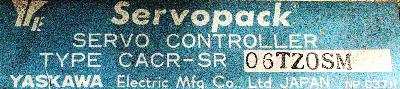 Yaskawa CACR-SR06TZ0SM label image