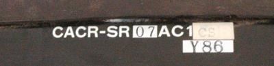 Yaskawa CACR-SR07AC1CS-Y86 label image