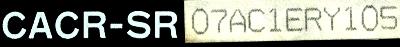 Yaskawa CACR-SR07AC1ER-Y105 label image