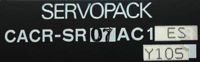 Yaskawa CACR-SR07AC1ES-Y105 label image