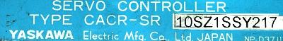 Yaskawa CACR-SR10SZ1SS-Y217 label image