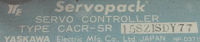 Yaskawa CACR-SR15SZ1SD-Y77 label image