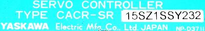 Yaskawa CACR-SR15SZ1SS-Y232 label image