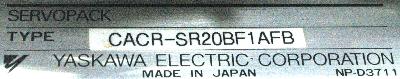 Yaskawa CACR-SR20BF1AFB label image