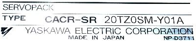 Yaskawa CACR-SR20TZ0SM-Y01A label image