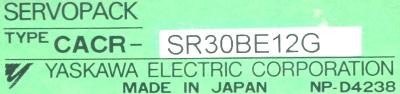 Yaskawa CACR-SR30BE12G label image