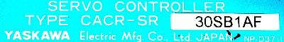 Yaskawa CACR-SR30SB1AF label image