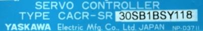Yaskawa CACR-SR30SB1BS-Y118 label image