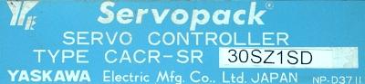 Yaskawa CACR-SR30SZ1SD label image
