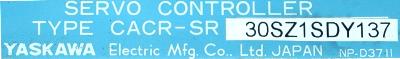 Yaskawa CACR-SR30SZ1SD-Y137 label image