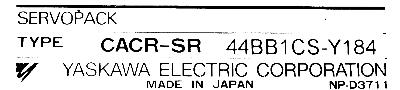 Yaskawa CACR-SR44BB1CS-Y184 label image