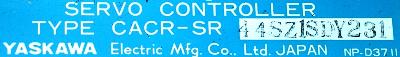 Yaskawa CACR-SR44SZ1SD-Y231 label image