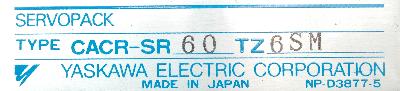 Yaskawa CACR-SR60TZ6SM label image