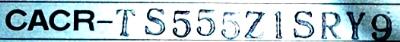 Yaskawa CACR-TS555Z1SR-Y9 label image