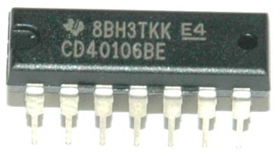 Texas Instruments CD40106BE front image