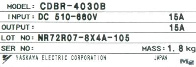 Yaskawa CDBR-4030B label image