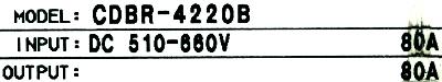 Yaskawa CDBR-4220B label image