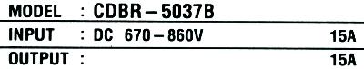 Yaskawa CDBR-5037B label image