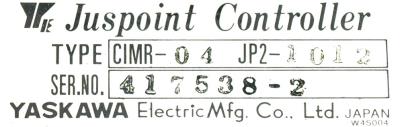 Yaskawa CIMR-04JP2-1012 label image