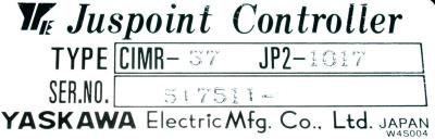Yaskawa CIMR-37JP2-1017 label image