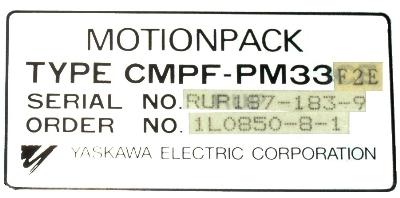 Yaskawa CMPF-PM33F2E label image